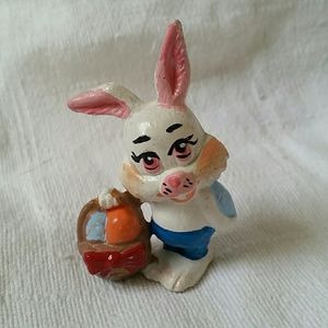 Vintage Easter Decor Ceramic Easter Bunny
